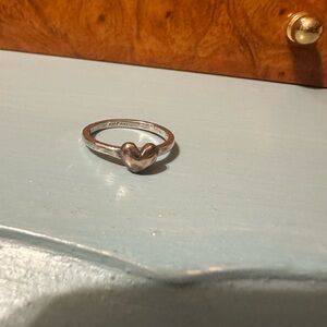 Silpada Rose Sterling Silver Heart Ring